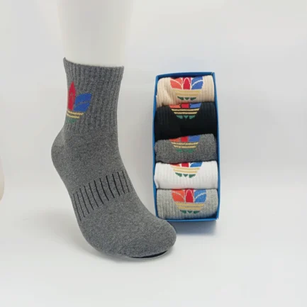 Originals Trefoil 5-Pair Quarter Cotton Socks - Ultra Comfort