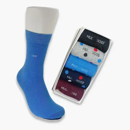 Men's Polka Dot Formal Socks Lightweight Premium Quality - Pack of 5