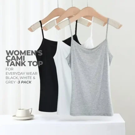 Women adjustable Camisole inner top for all season- 3Pcs Pack