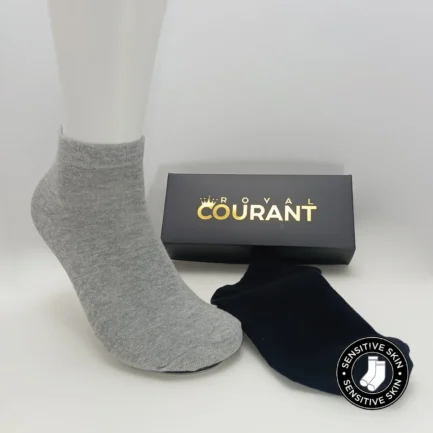 Unisex Solid Ankle Soft Moisture-wicking Cotton Socks-5 Pair