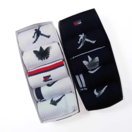 Mixed brand socks collection Unisex- 5 Pair