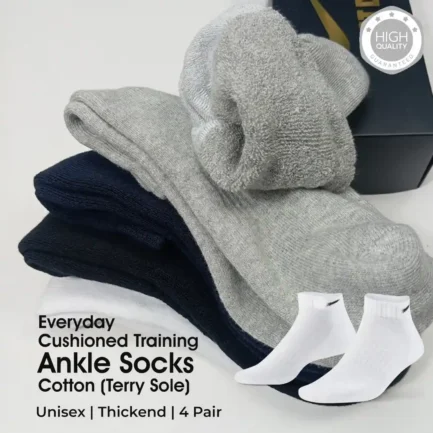 Everyday Max Cushioned Terry Sole Cotton Socks Low Cut- Pack of 4