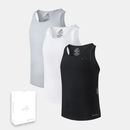 Techfit Athletic Performance Ribbed Cotton Vest -3 pack