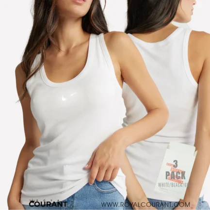 Women's Trend Crop Ribbed Cotton Tank Top-3pcs pack