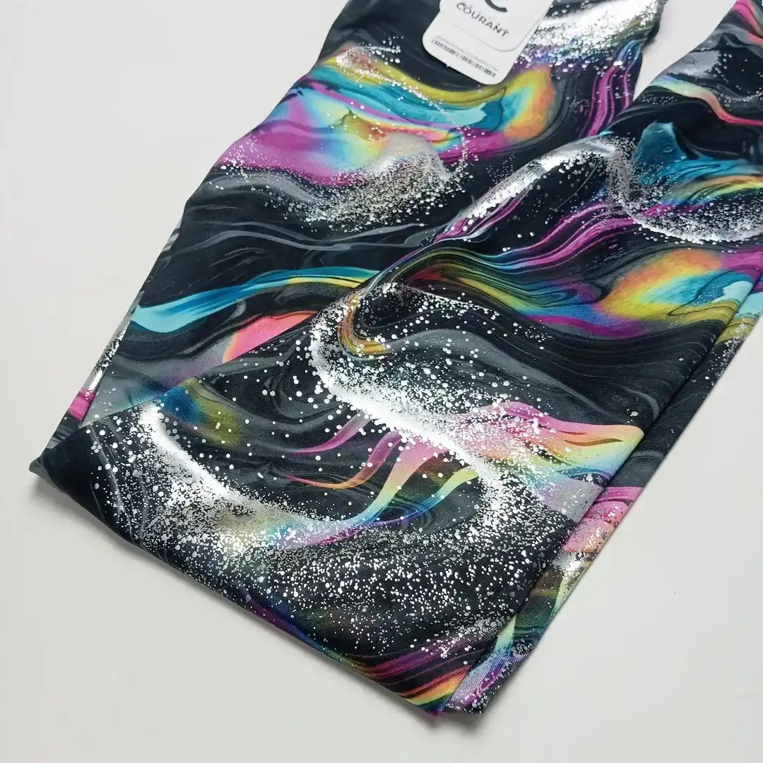 Women allover foil swirl print stretchy Leggings - Image 8