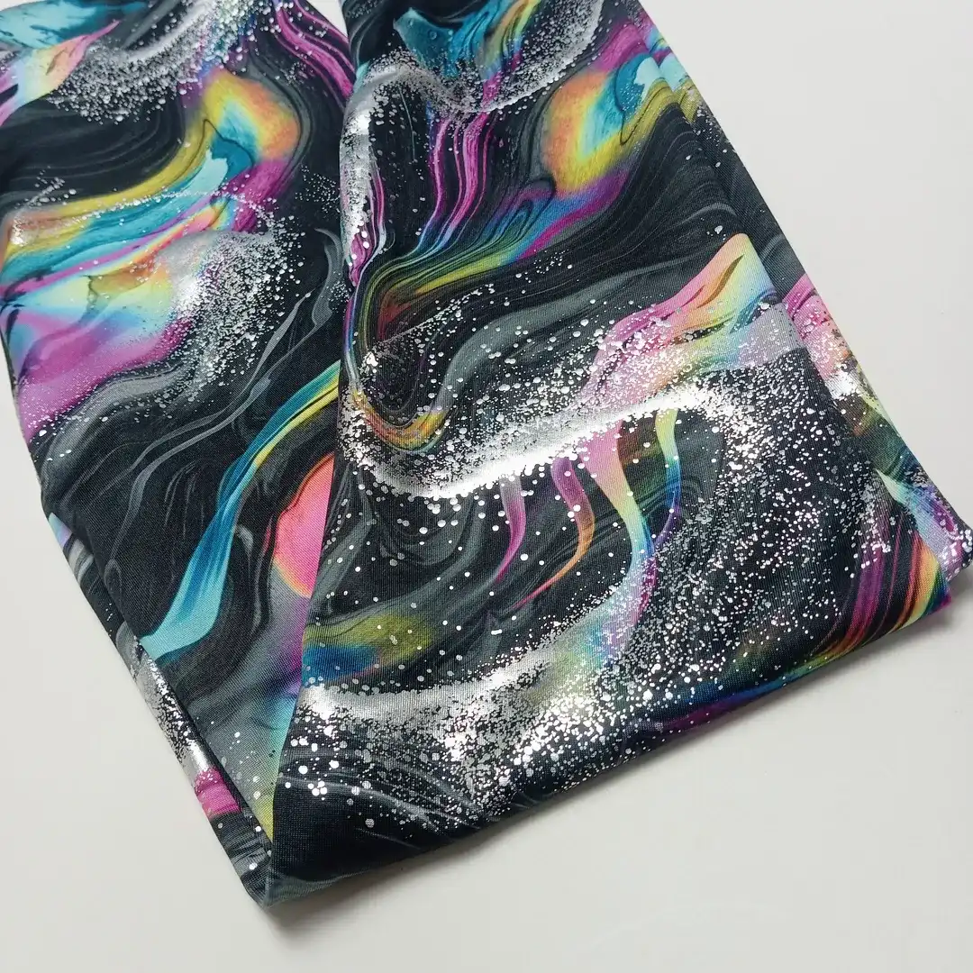 Women allover foil swirl print stretchy Leggings - Image 5