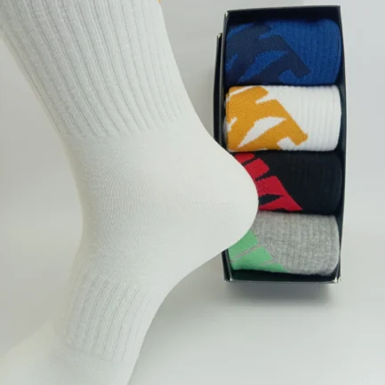Alternative view of Athletes Performance Cotton Crew Graphics Socks - Pack of 4