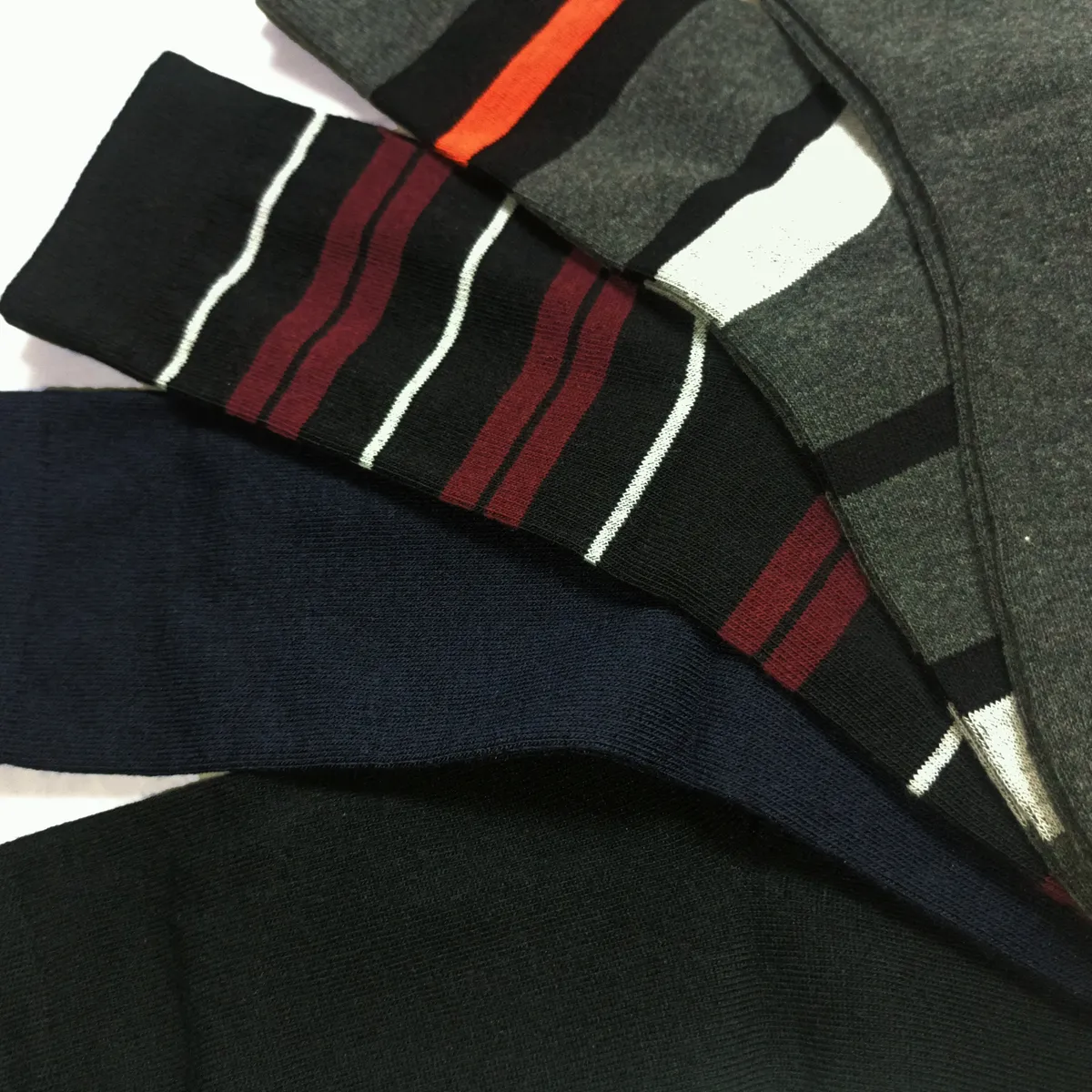 Men Multicolored Striped Cotton Socks - Pack of 5 - Image 4