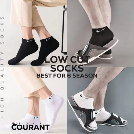 Low Cut Cotton Essential Cotton Socks - Pack of 5 pair