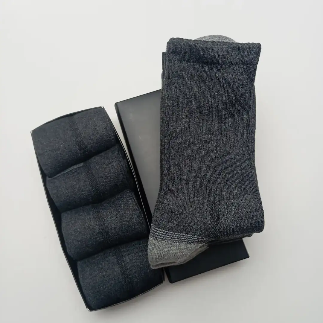 Snug & Stylish: Men's Full Terry Crew Socks (4-Pack) - Image 6