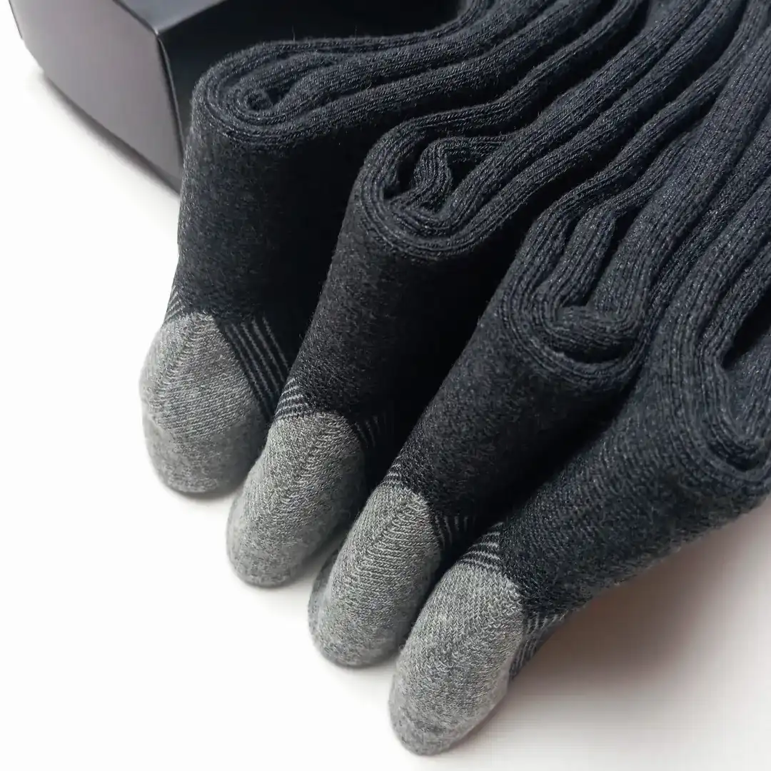 Snug & Stylish: Men's Full Terry Crew Socks (4-Pack) - Image 5