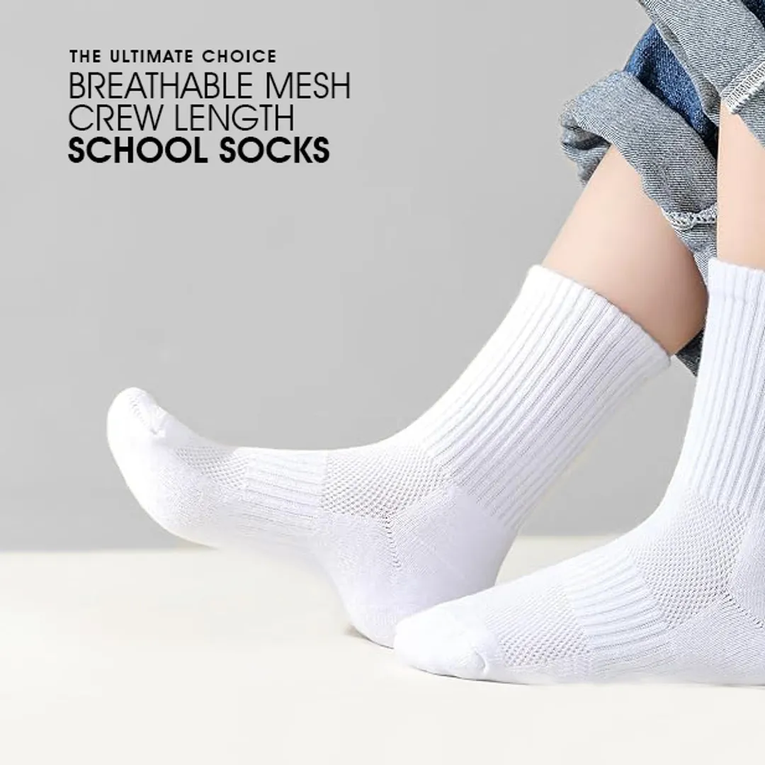 High-Performance School Socks: 5-Pack for All-Day Wear