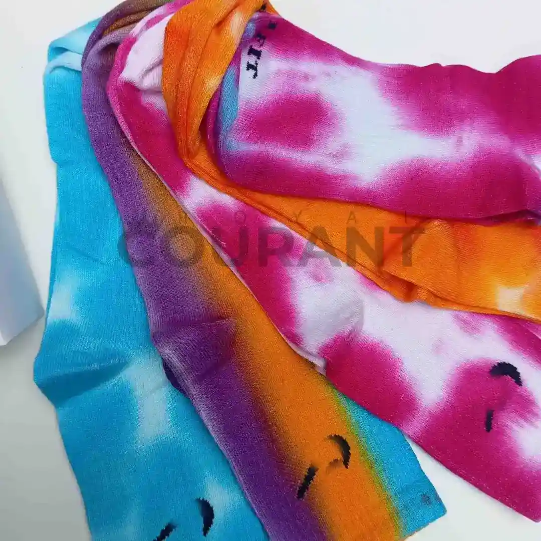 Unique Hand-Dyed Mid Crew Cotton Socks - 5 Pack - Image 3