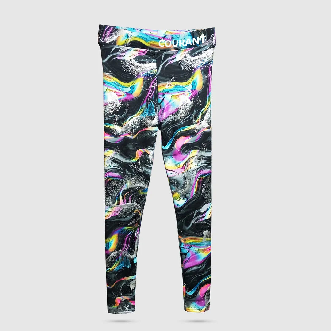 Women allover foil swirl print stretchy Leggings - Image 9