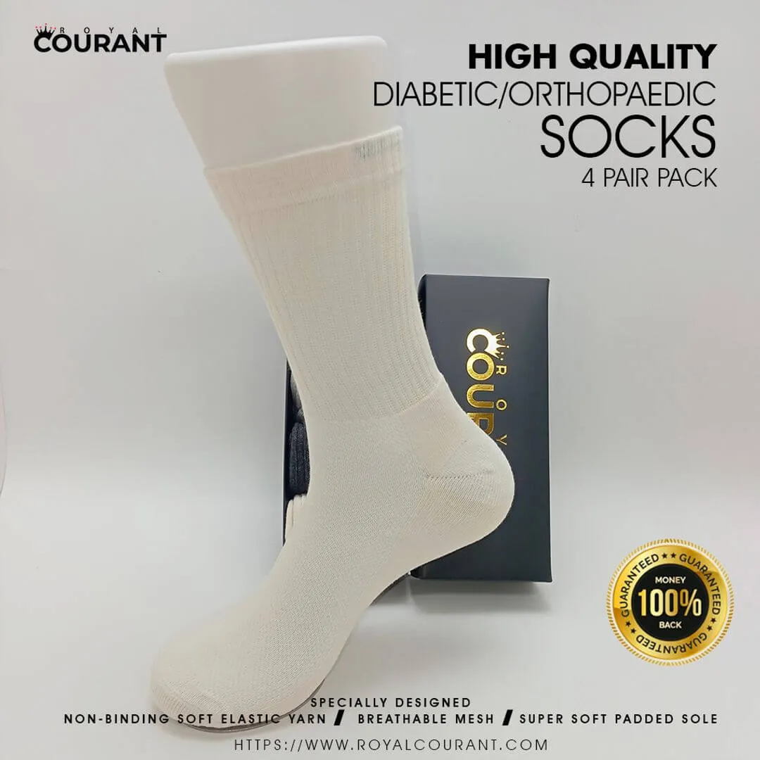 Diabetic Socks Extra padded/terry sole 4 Pair Pack - Image 4
