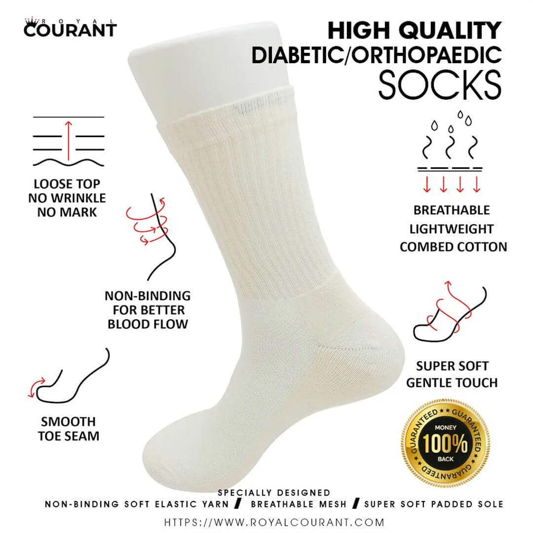 Diabetic Socks Extra padded/terry sole 4 Pair Pack - Image 7