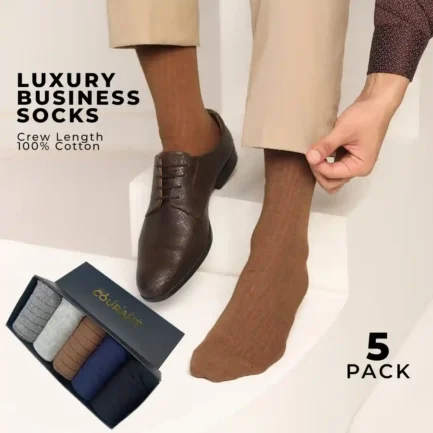Gentleman Luxury Corporate Cotton Socks - Pack of 5