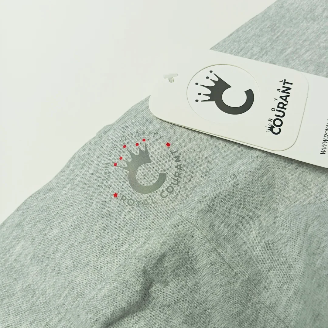 Women's High-Waisted Solid Grey Leggings - 1 pack - Image 3