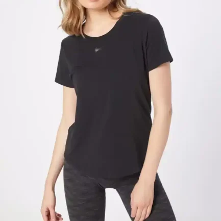 Sleek Black Cotton T-Shirt for Effortless Style