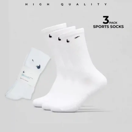 Everyday Comfort: 3-Pack Padded Sports Socks