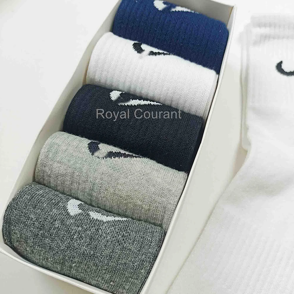 Unisex Quarter Length Cotton Sports Socks - 5 Pair Pack - Image 7