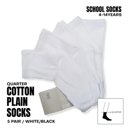 Durable Kids' Moisture-Wicking School Socks - 5 Pack