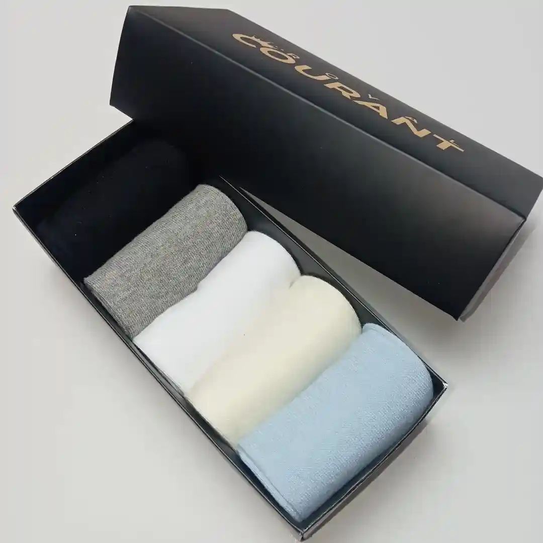 Solid Performance: 5 Pairs of Soft Moisture-Wicking Socks - Image 3