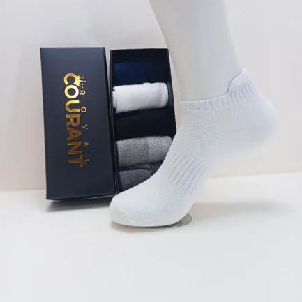 5-Pack Ankle Socks: Lightweight, Anti-Odor & Breathable