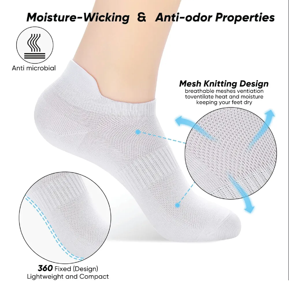 5-Pack Ankle Socks: Lightweight, Anti-Odor & Breathable - Image 7