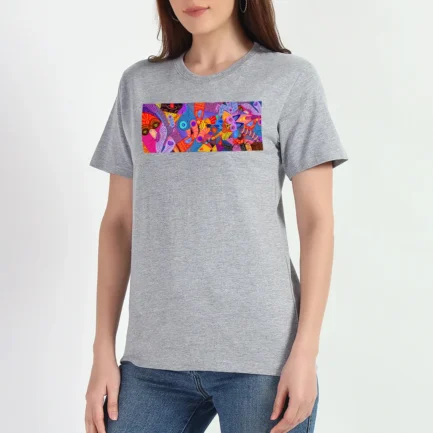 Women's art print Cotton T-shirts