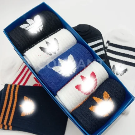 Alternative view of Trefoil Roller Cotton Socks Mid Crew  Pack of 5