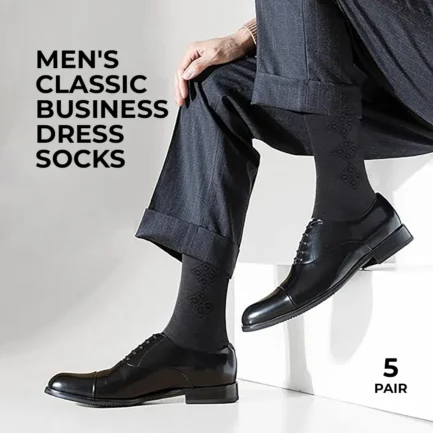 Men's Classic Business Dress Socks 5 Pair
