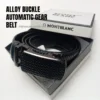 Men's Genuine Leather Alloy Buckle Automatic Gear Belt
