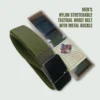 Men's Nylon  Stretchable Waistband Metal Buckle Belt
