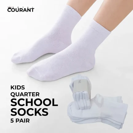 Durable Kids' Moisture-Wicking School Socks - 5 Pack