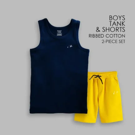 Alternative view of Boys Ribbed Tank Top and Shorts Set