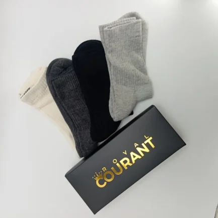 Alternative view of Non-Binding Socks  Extra padded-terry sole 4 Pair Pack