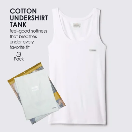 Men's Essential Sleeveless Soft Cotton undershirt FIL- 3 pcs