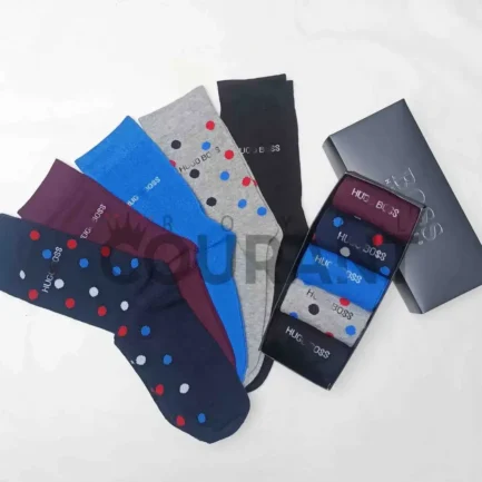 Alternative view of Lightweight Polka Dot Formal Socks for Men – 5-Pair Set