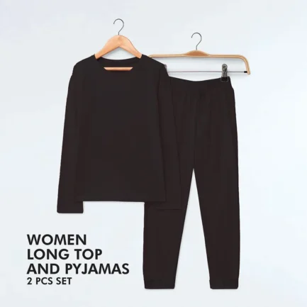 Women Two Piece Black Top Bottom Sets for Stylish & Chic Outfits