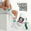 Stripe 3 pack cotton socks - Men's Tennissocken- RGW