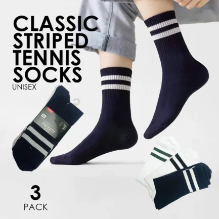 Stripe 3 pack cotton socks - Men's Tennissocken- BWB