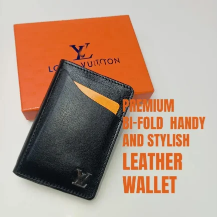 Premium LV Leather Bifold Handy and Stylish Wallet