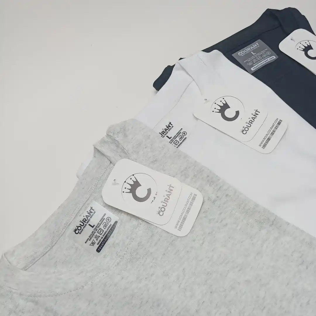Round Neck Full Sleeve Cotton Rib T-Shirt -3 pcs Set - Image 3