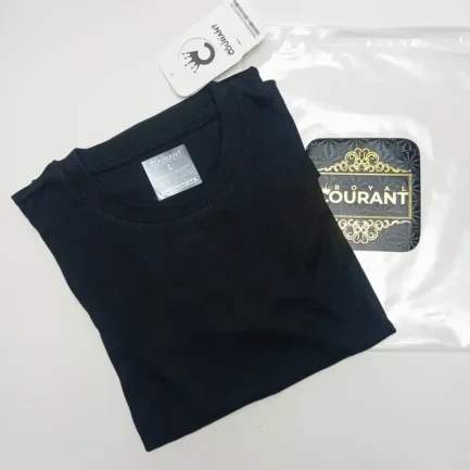 Alternative view of Black Round Neck Full Sleeve Cotton Rib T-Shirt -1 pcs Set