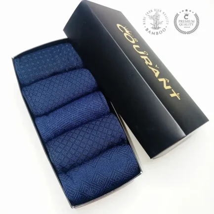 Alternative view of Men’s Luxury Dress Socks – Bamboo Rayon -5 Pairs (NAVY V3)